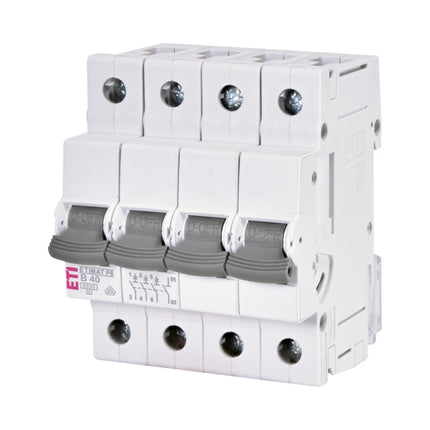 Disjoncteur ETIMAT P6, 3P+N, 6 kA, B40, ETI