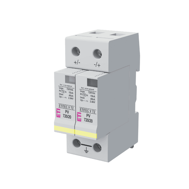 Paratonnerre ETITEC V T2 PV 720/20 CC, 720 V