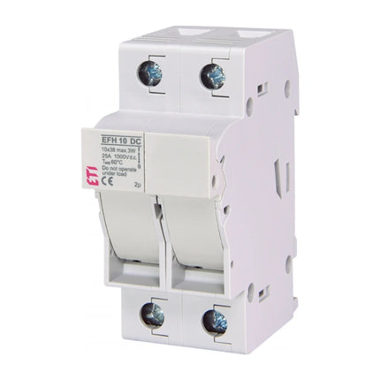 Interrupteur-fusible CC bipolaire 25 A, 10 x 38 mm, EFH 10 CC, ETI