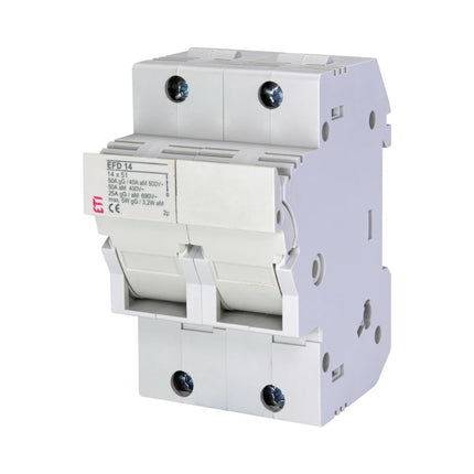 EFD14, bloc de fusibles CA modulaires ETI 1P+N 50 A 14x51