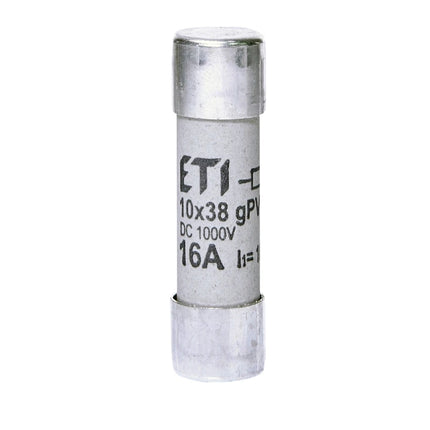 Fusible cylindrique DC 16 A/1 000 V, 10 × 38, gPV, ETI
