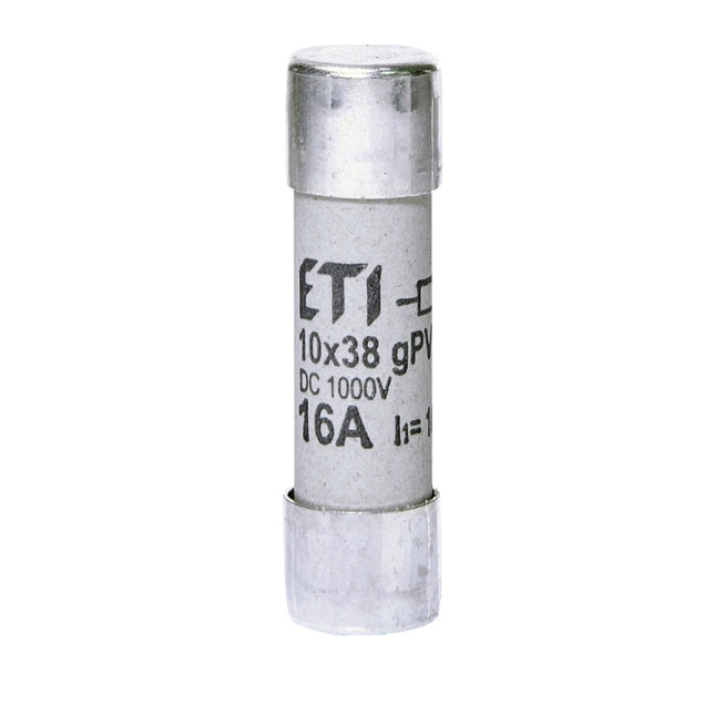 Fusible cylindrique DC 16 A/1 000 V, 10 × 38, gPV, ETI