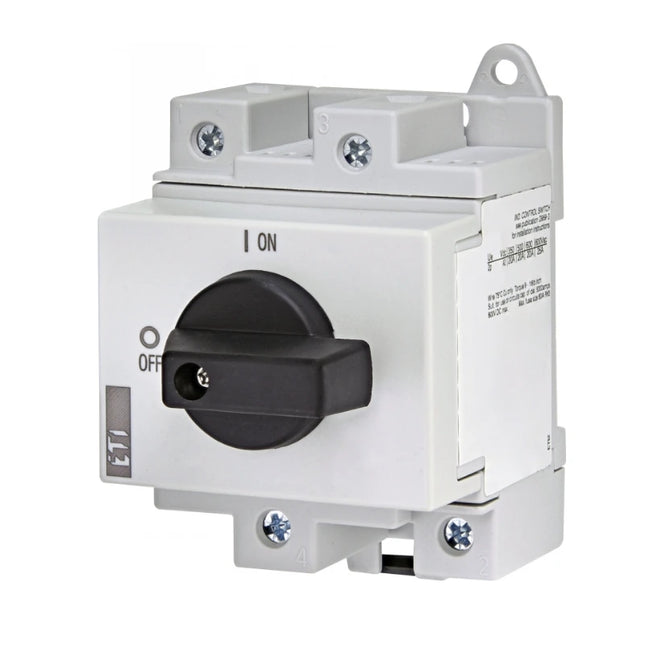 Interrupteur marche/arrêt bipolaire 25 A, 1 000 V CC, ETI