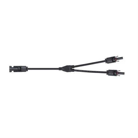 Connecteur solaire GETI MC4 : 2 prises femelles – 1 prise mâle, 30 cm
