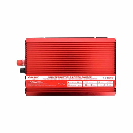 Onduleur CARSPA 12 V/230 V 600 W avec fonction onduleur de secours et chargeur