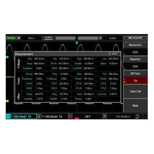 Oscilloscope UNI-T UTD2052CL+