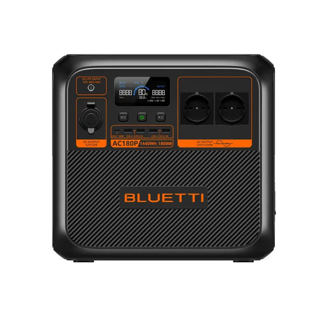 Station d'alimentation portable Bluetti 1800 W, recharge par panneau solaire ou sur secteur