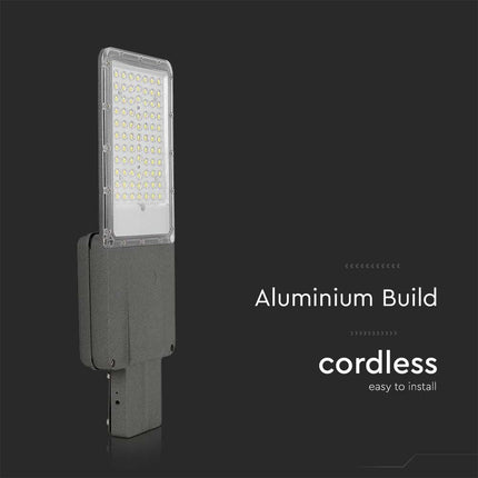Lampadaire solaire à LED de 3 000 lm, puce Bridgelux, 6 400 K