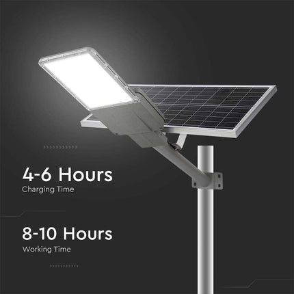 Lampadaire solaire à LED de 3 000 lm, puce Bridgelux, 6 400 K