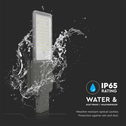 Lampadaire solaire à LED de 3 000 lm, puce Bridgelux, 6 400 K