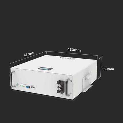 Batterie photovoltaïque LiFePo4 5,12 kWh VT-48100-W, V-TAC