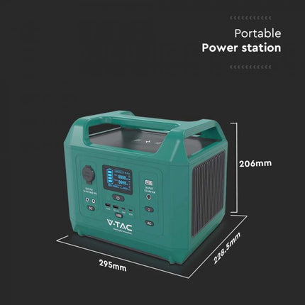 Station d'alimentation portable de 600 W, recharge par panneau solaire ou sur secteur