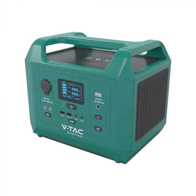 Station d'alimentation portable de 600 W, recharge par panneau solaire ou sur secteur