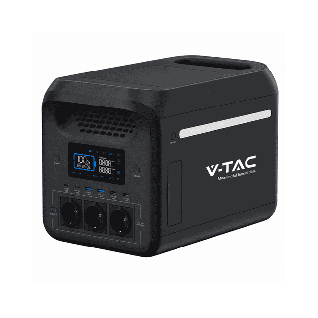 Station d'alimentation portable de 1 800 W, recharge sur secteur