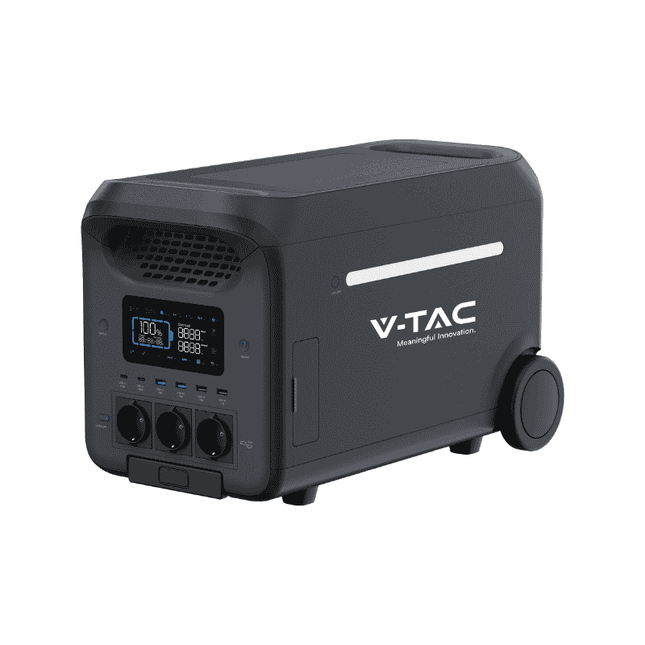 Station d'alimentation portable de 3 000 W, recharge sur secteur