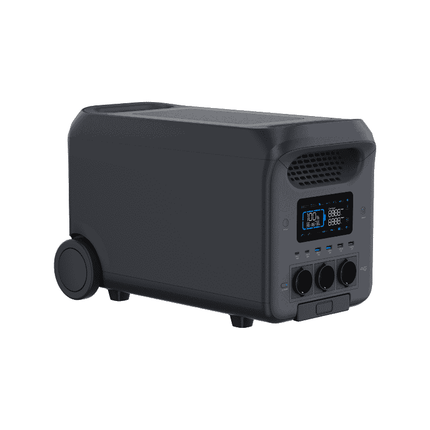 Station d'alimentation portable de 3 000 W, recharge sur secteur