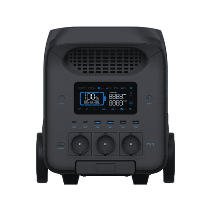 Station d'alimentation portable de 3 000 W, recharge sur secteur