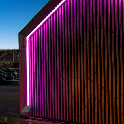 Bande LED solaire IP67, télécommande, RGB