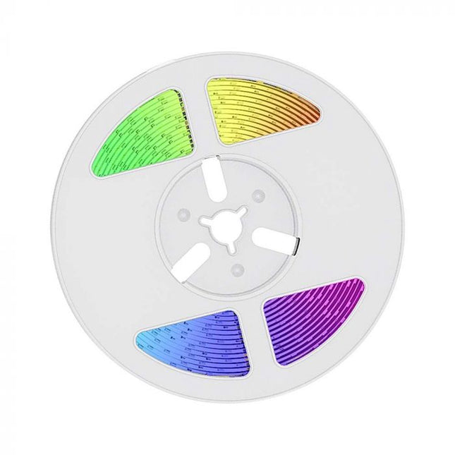 Bande LED solaire IP67, télécommande, RGB