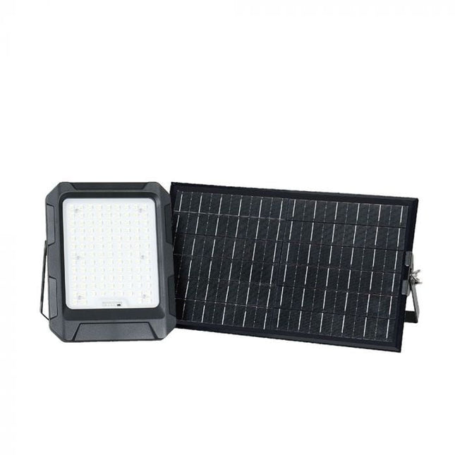 Projecteur LED solaire de 1 800 lm, batterie externe de 12 Ah, température de couleur de 4 000 K