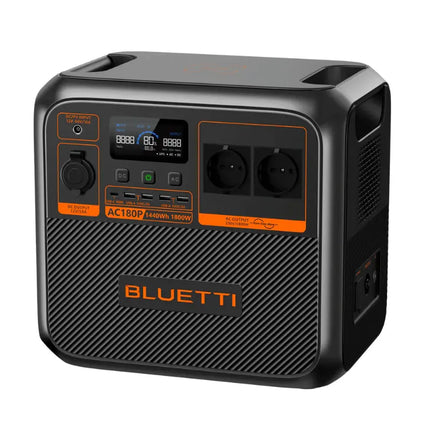 Station d'alimentation portable Bluetti 1800 W, recharge par panneau solaire ou sur secteur