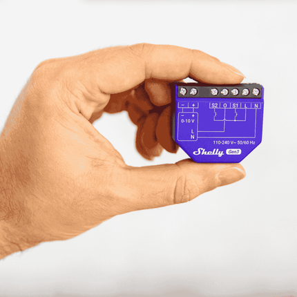 Shelly Dimmer 0/1-10V PM Gen3, Smart Lighting Controller 0-10V / 1-10V