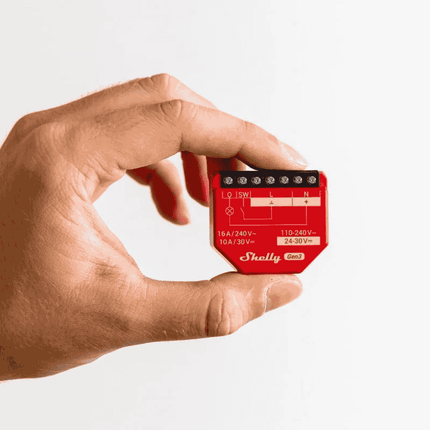 Shelly 1PM Gen3, Smart Relay with Energy Monitoring, 16A