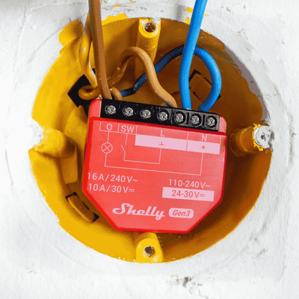 Shelly 1PM Gen3, Smart Relay with Energy Monitoring, 16A