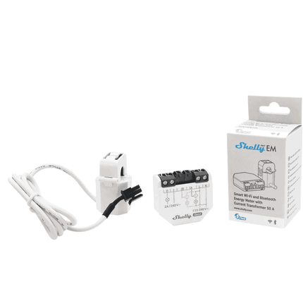 Shelly EM Gen3, 2-Channel Smart Energy Meter with Relay