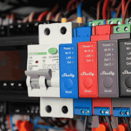 Shelly Pro 2PM v.1, Professional 2-Channel Smart Relay, DIN, LAN + Wi-Fi
