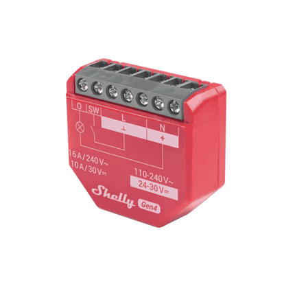Shelly 1PM Gen4, Smart Relay with Power Consumption Monitoring, 16A