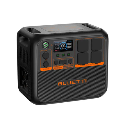 Station d'alimentation portable Bluetti 2400 W, recharge par panneau solaire ou sur secteur