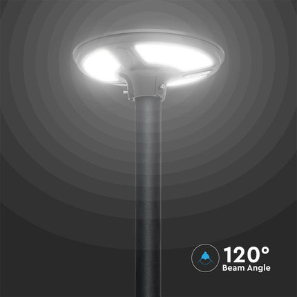 Lampe solaire LED 1 500 lm, télécommande, détecteur de mouvement, 6 400 K