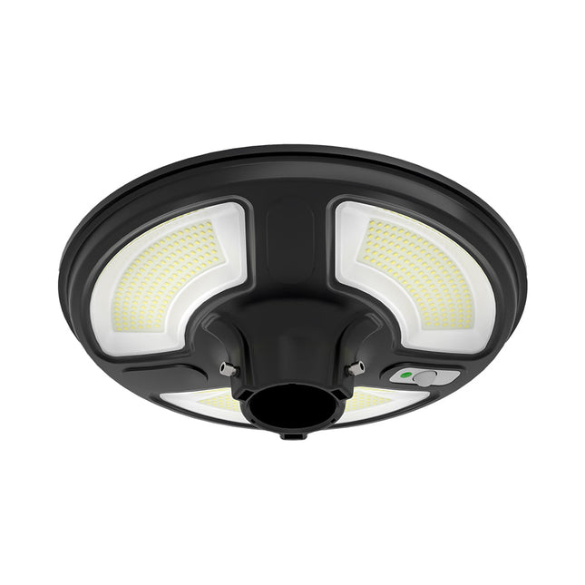 Lampe solaire LED 1 500 lm, télécommande, détecteur de mouvement, 6 400 K