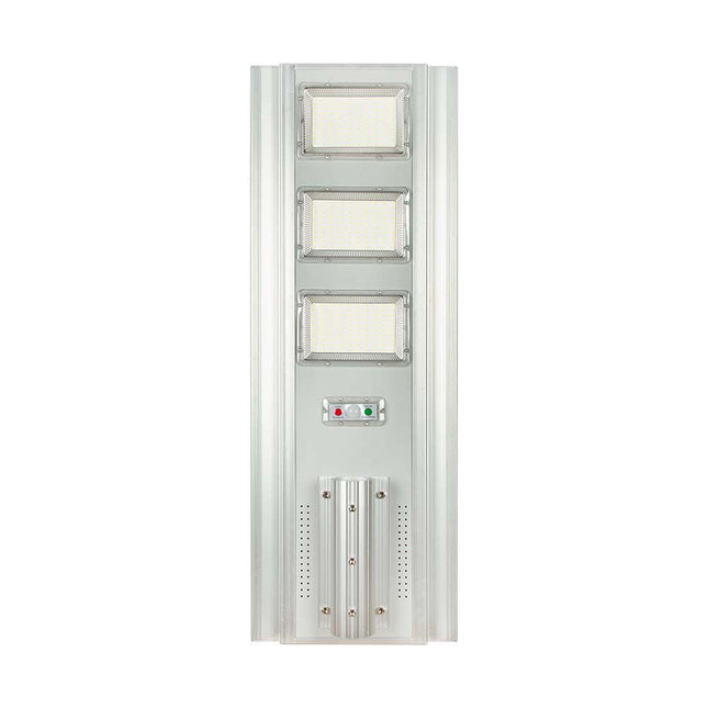 Lampadaire solaire à LED de 3 500 lm, détecteur de mouvement, 6 400 K