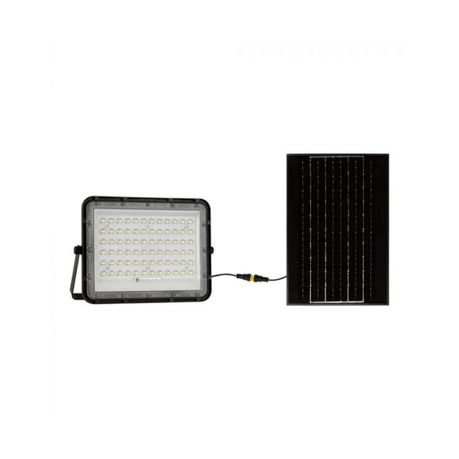 Projecteur LED solaire de 1 200 lm, télécommande, température de couleur de 4 000 K