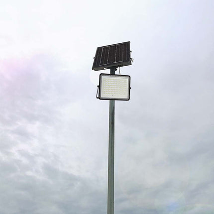 Projecteur LED solaire de 1 200 lm, télécommande, température de couleur de 4 000 K