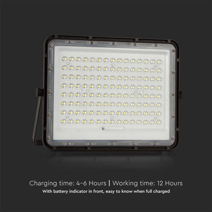 Projecteur LED solaire 1 800 lm, télécommande, température de couleur 6 400 K