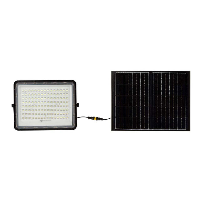 Projecteur LED solaire 1 800 lm, télécommande, température de couleur 6 400 K
