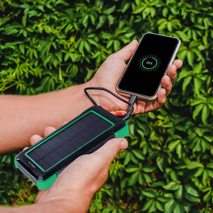Batterie externe, recharge sans fil, panneau solaire, 10 000 mAh, V-Tac