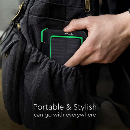 Batterie externe, recharge sans fil, panneau solaire, 10 000 mAh, V-Tac