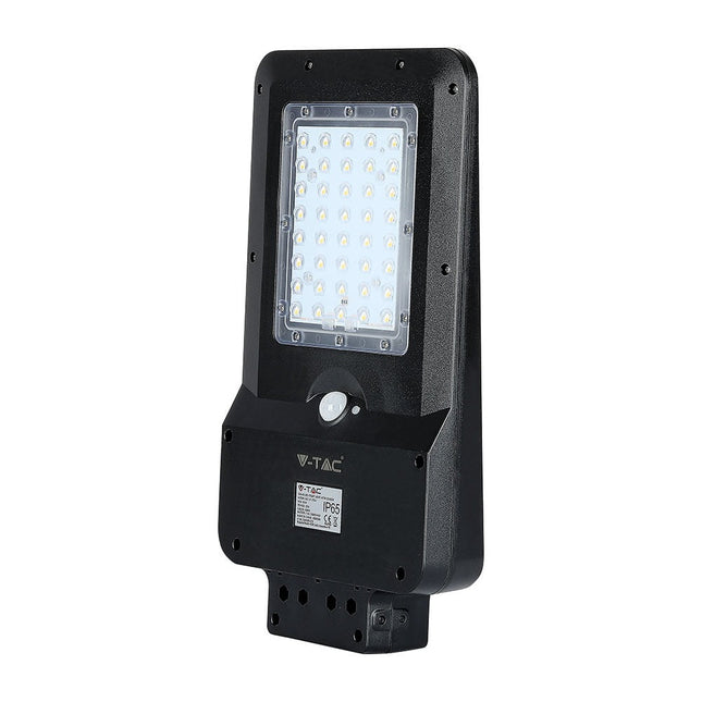 Lampadaire solaire à LED de 1 600 lm, détecteur de mouvement, 6 000 K