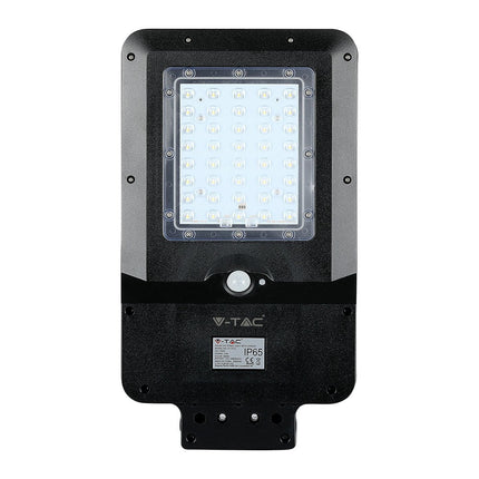 Lampadaire solaire à LED de 1 600 lm, détecteur de mouvement, 6 000 K