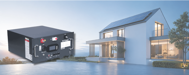 <h2>Batterie solaire V-TAC </h2><h2>9,6 kWh</h2>