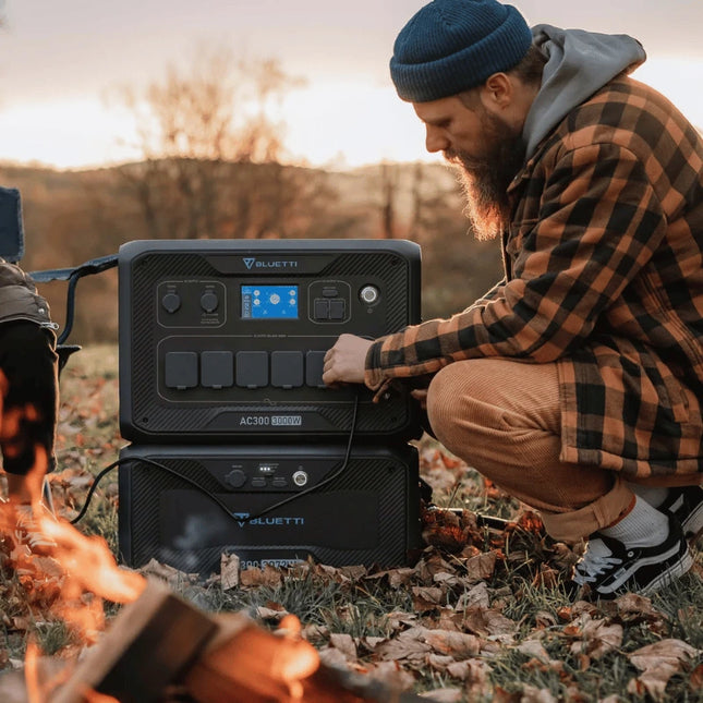 Station d'alimentation portable Bluetti 3000 W, recharge par panneau solaire ou sur secteur