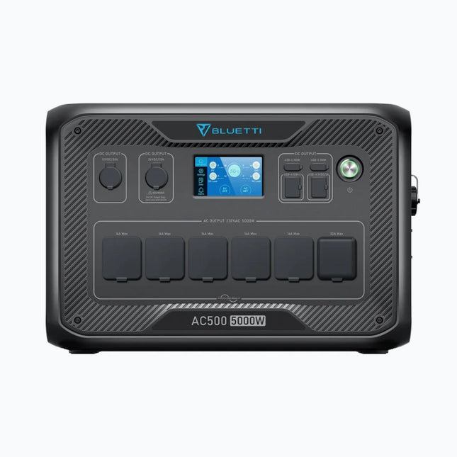 Station d'alimentation portable Bluetti 5000 W, recharge par panneau solaire ou sur secteur