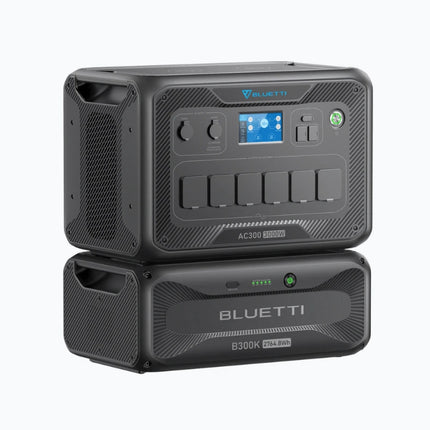 Station d'alimentation portable Bluetti 3000 W, recharge par panneau solaire ou sur secteur