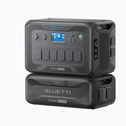 Station d'alimentation portable Bluetti 3000 W, recharge par panneau solaire ou sur secteur