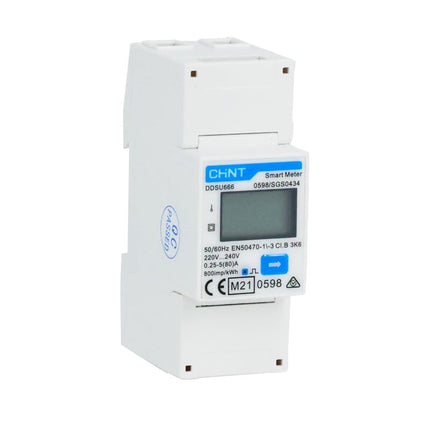 Compteur intelligent monophasé DEYE DDSU666 230 V 5(80) A 2P, CHiNT
