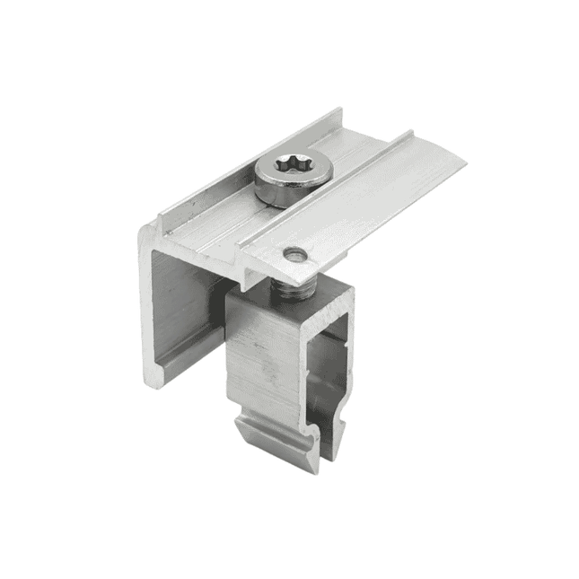 Pince d'extrémité pour panneau solaire de 30 mm, pour profilé de type H